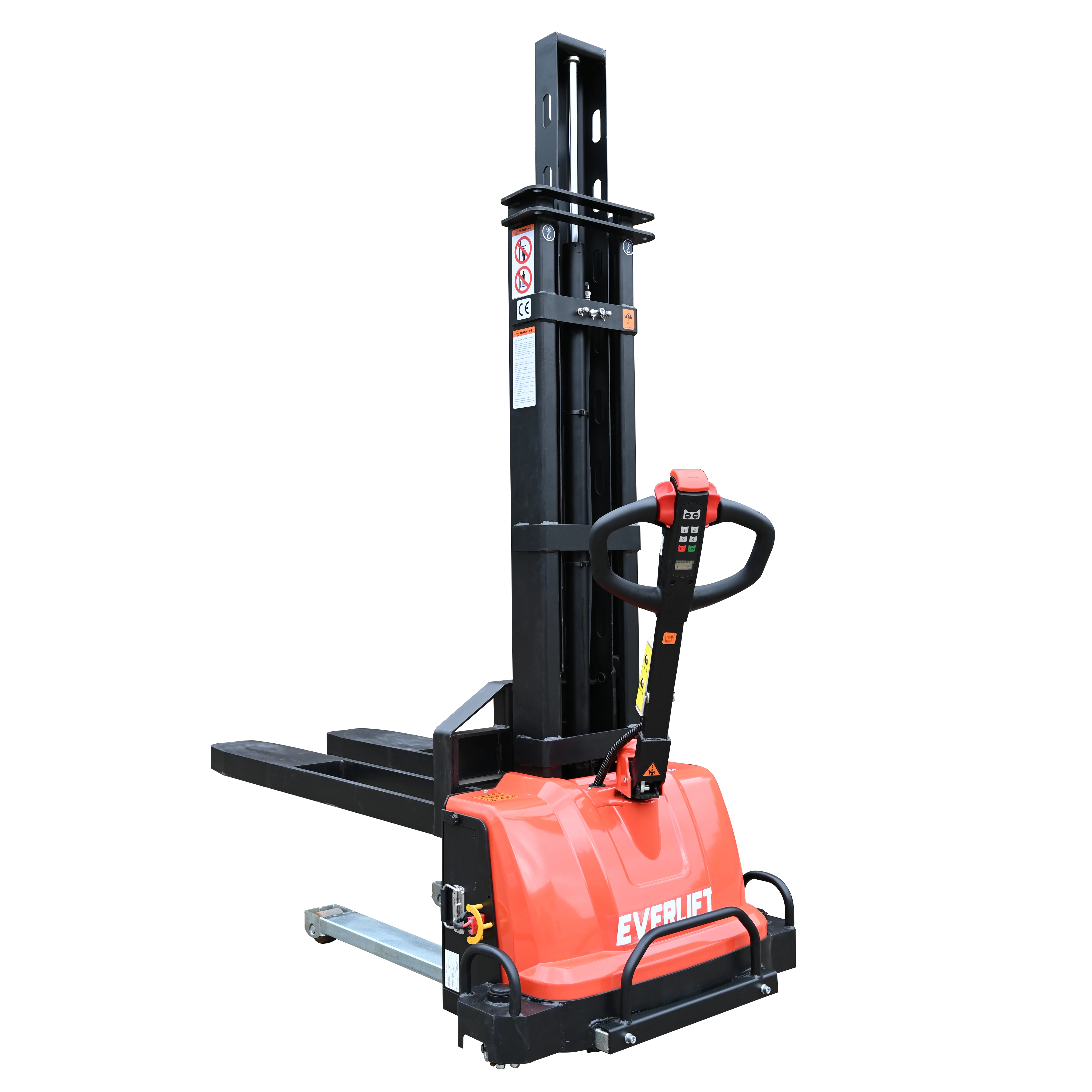 Everlift 1300KG 1500KG Customized Height Self Lifting Stacker Self-loading Electric Forklift