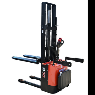 Everlift 1.5-2T 3.5m Stand on Electric Pallet Stacker Self Loading Forklift Pallet Lifter 