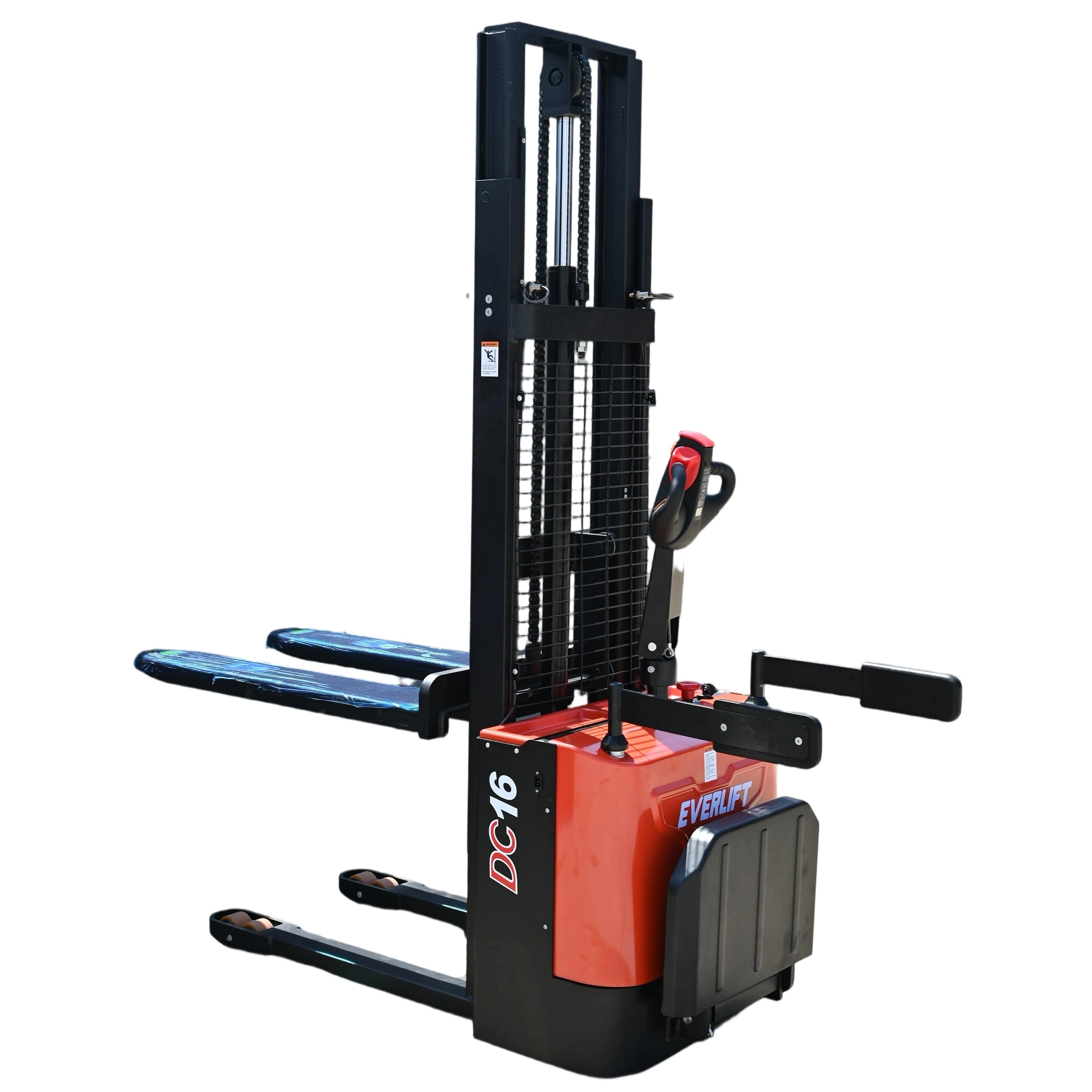 Everlift 1.5-2T 3.5m Stand on Electric Pallet Stacker Self Loading Forklift Pallet Lifter 